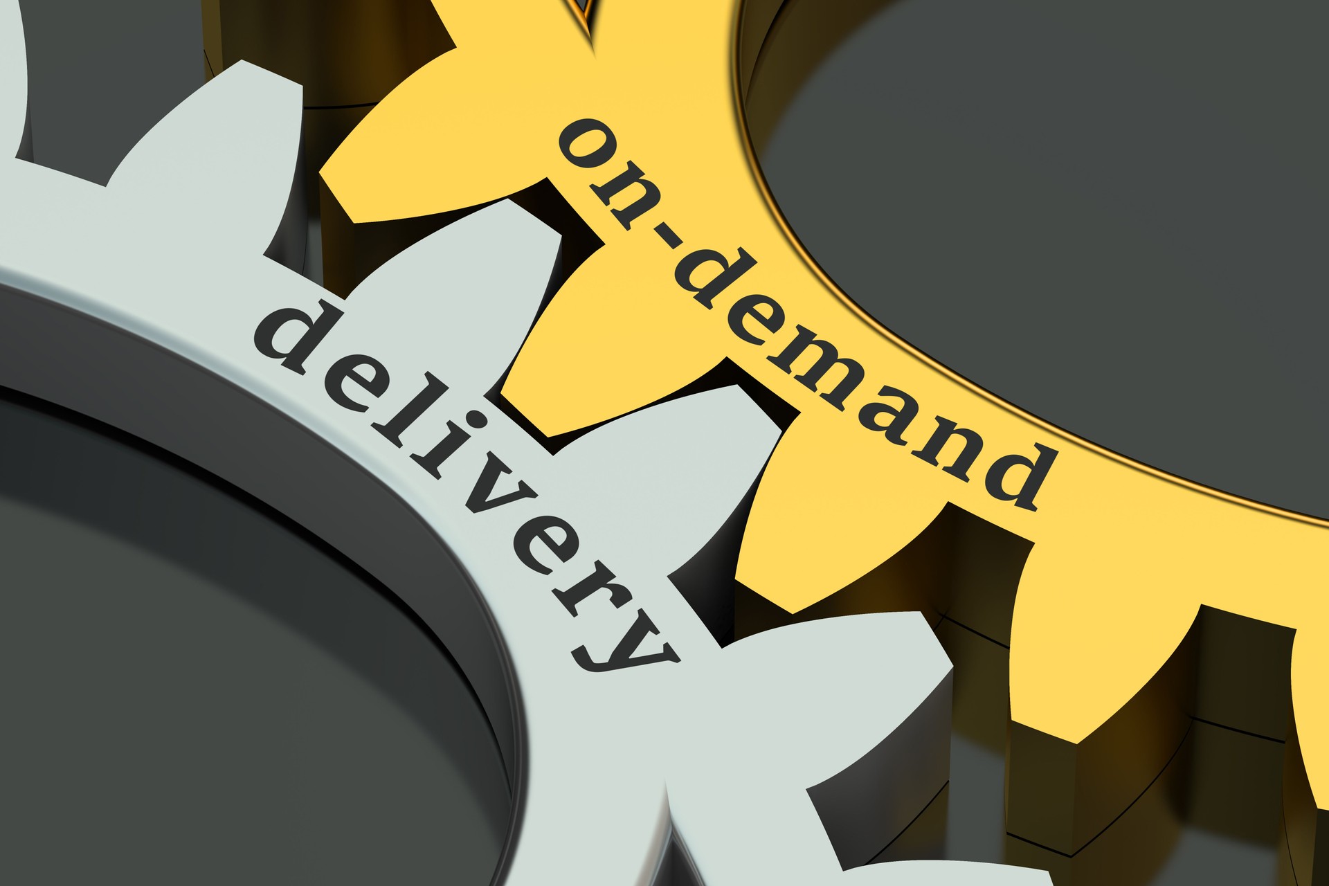 On-demand Delivery concept on the gearwheels